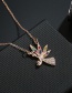 Fashion Color Crystal Angel Necklace