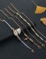 Fashion Gold Woven Shell Bracelet Set