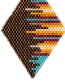 Fashion Color Rice Beads Woven Geometric Diamond Fittings