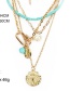 Fashion Gold Alloy Shell Multi-layer Necklace