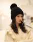 Fashion Beige Double-layer Plus Velvet Double Rivet Hair Ball Wool Cap