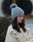 Fashion Gray Point Drill Knit Plus Velvet Cap