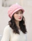 Fashion Jujube Plus Velvet Pattern Rabbit Fur Cap