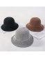 Fashion Khaki Knitted Wool Fisherman Hat