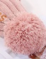 Fashion Pink Letter Embroidery And Velvet Hat