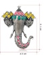 Fashion Silver Alloy Drop Oil Diamond Elephant Brooch