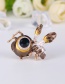 Fashion Coffee Color Alloy Dripping Bee Brooch