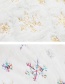 Fashion 90cm Silver Sequins Embroidered Tree Skirt Plush Sequins Embroidered Christmas Tree Skirt