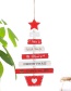 Fashion Log Color Christmas Tree String Pendant Color Wooden Laser Hollowed Out Christmas Tree Pendant