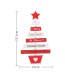 Fashion Log Color Christmas Tree String Pendant Color Wooden Laser Hollowed Out Christmas Tree Pendant