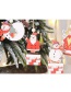 Fashion Flying Snowman Painted Wooden Sign Pendant 2 Packs