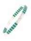 Fashion Green Square Rice Beads Beaded Bracelet