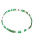 Fashion Green Square Rice Beads Beaded Bracelet