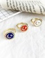 Fashion White Copper Inlay Zircon Crescent Ring