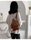 Fashion Brown Lingge Backpack