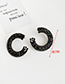 Fashion Champagne Alloy Diamond Small Round Earrings