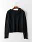 Fashion Black One-shoulder Worn Sweater