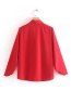 Fashion Red Bow Blouse