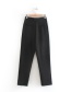 Fashion Black Micro Pleated Pleated Pants