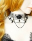 Fashion Black Angel Tassel Mesh Necklace