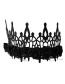 Fashion Black Flower Crown