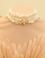 Fashion White Lace Pearl Necklace