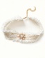Fashion White Lace Pearl Necklace