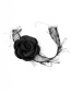 Fashion Black Rose Tassel Necklace