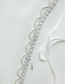 Fashion White Beaded Lace Double Layer Necklace
