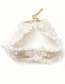 Fashion White Lace Butterfly Necklace