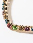 Fashion Color Love Heart Shaped Diamond Earrings