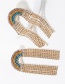 Fashion Color Diamond Tassel Earrings