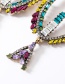 Fashion Color Acrylic Diamond Cutout Tropical Fish Earrings