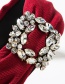 Fashion White Wide-brimmed Square Alloy Diamond Headband