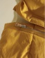 Fashion Yellow Diagonal Zipper Thick Cotton Vest