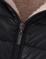 Fashion Black Hooded Long Lambskin Coat