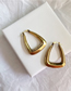 Fashion Gold U-shaped Geometric Earrings