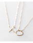 Fashion Steel Color Stainless Steel Geometric Necklace