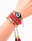 Fashion Suit Red Rice Beads Woven Shell Tassel Bracelet