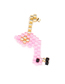 Fashion Pink Flamingo Rice Beads Weaving Accessories