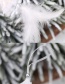 Fashion White Peach Heart Feather Pendant Christmas Tree Pendant