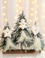 Fashion White Christmas Tree Feather Pendant Christmas Tree Pendant
