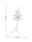Fashion Golden Five-pointed Star Feather Pendant Christmas Tree Pendant