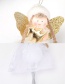 Fashion Golden Snowflake Angel Lace Doll Christmas Tree Pendant