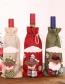 Fashion Beige Snowman Linen Wine Set Christmas Bottle Set