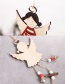 Fashion Red Angel Long String Wooden Christmas Pendant