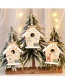 Fashion Elderly Room Pendant Painted Wooden Christmas Tree Pendant