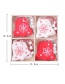Fashion Christmas Snowflake A Box Of 12 Painted Christmas Pendant