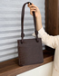 Fashion Coffee Color Stone Pattern Shoulder Bag Multi-layer Bag