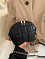 Fashion Black Shell Chain Embroidery Line Shoulder Messenger Bag